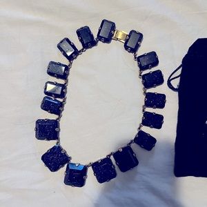 Super fun, deep purple sparkly necklace